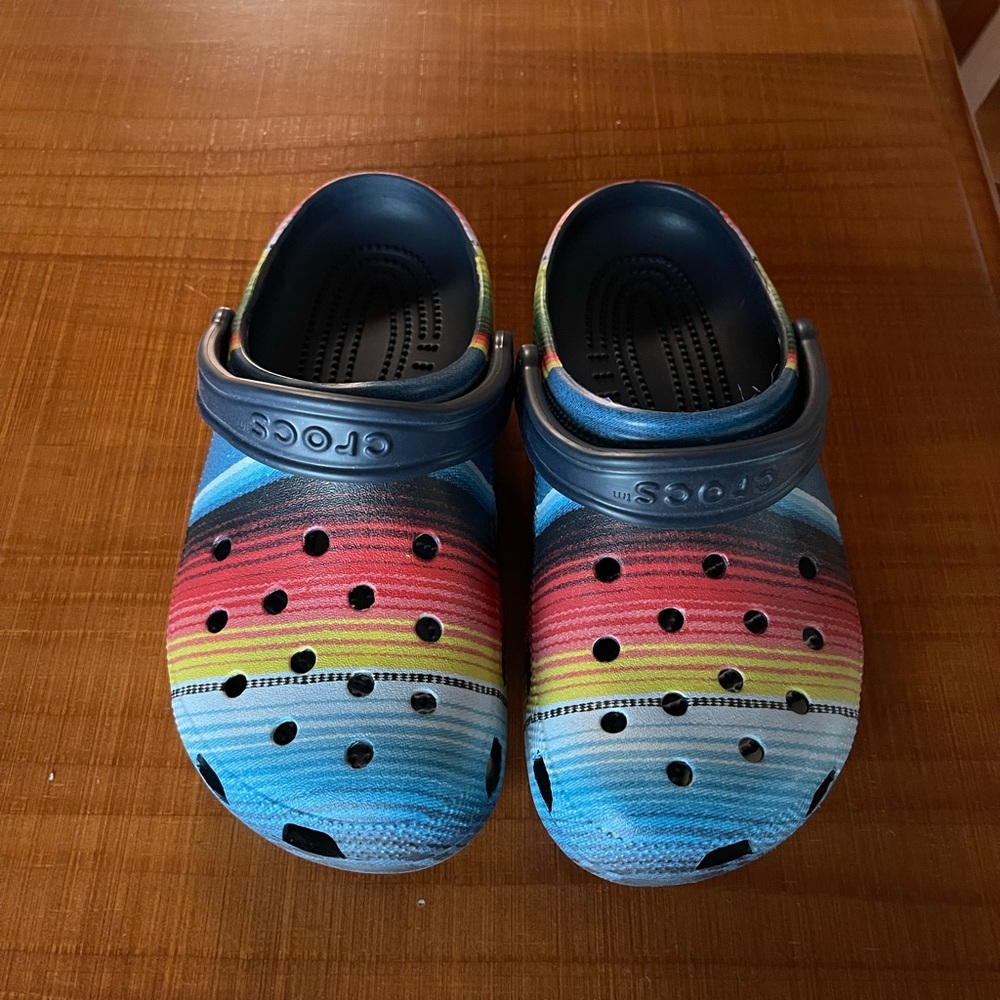 Multicolored Crocs